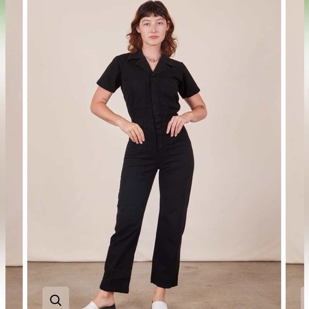 Big Bud Press Short Sleeve Jumpsuit Basic Black